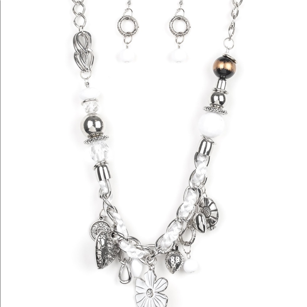 β€οΈβπ₯5/$25β€οΈβπ₯ Charmed I Am Sure White Necklace - Picture 2 of 2